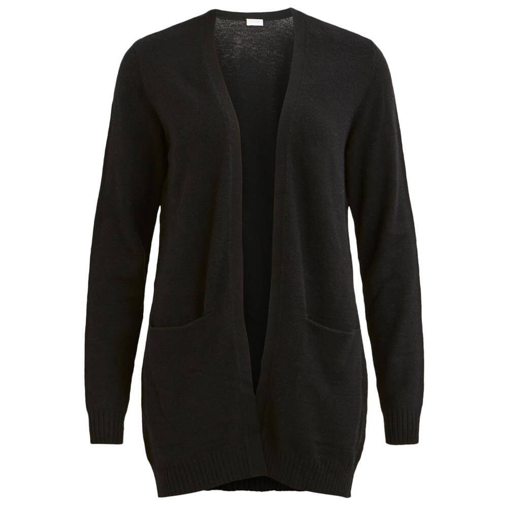 Black open cardigan clearance sweater